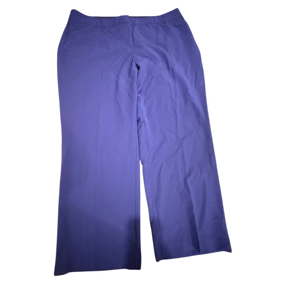 Cato Women's Royal Blue Curvy Fit Straight Leg Comfortable Dress Pants Size 22W